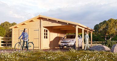 Wooden garages